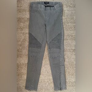 Beulah Gray Moto Jeggings